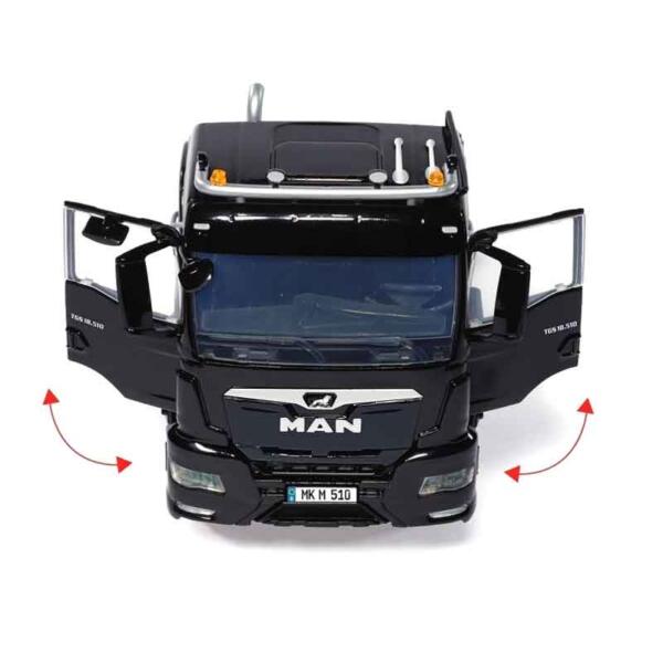 Wiking 1:32 MAN TGS 18.510 4x4 2 Axle Truck - Black - Image 5