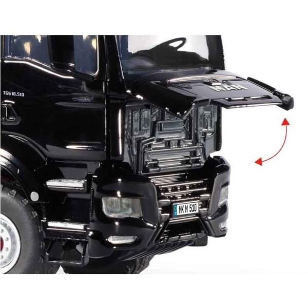 Wiking 1:32 MAN TGS 18.510 4x4 2 Axle Truck - Black - Image 4