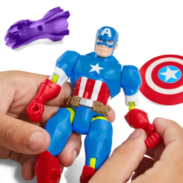 Marvel Mix Mashers Captain America Action Figure 12cm - Image 3