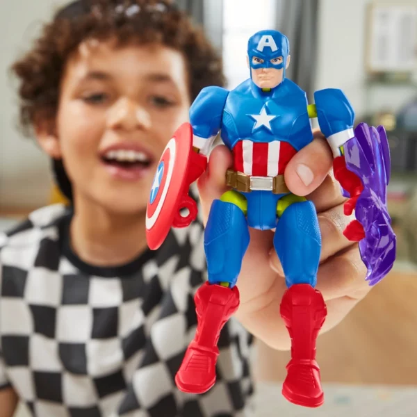 Marvel Mix Mashers Captain America Action Figure 12cm - Image 6