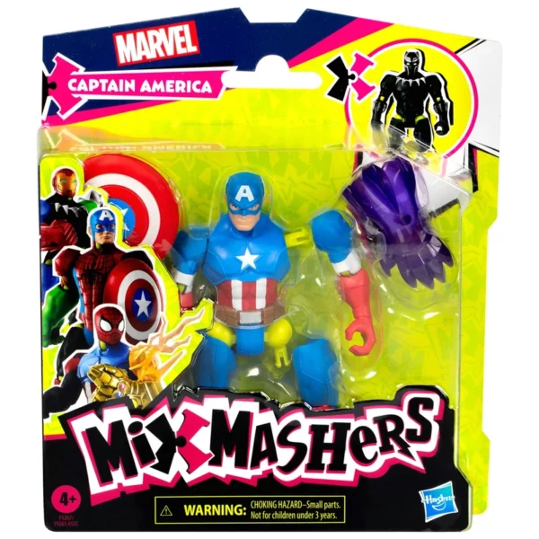 Marvel Mix Mashers Captain America Action Figure 12cm - Image 7