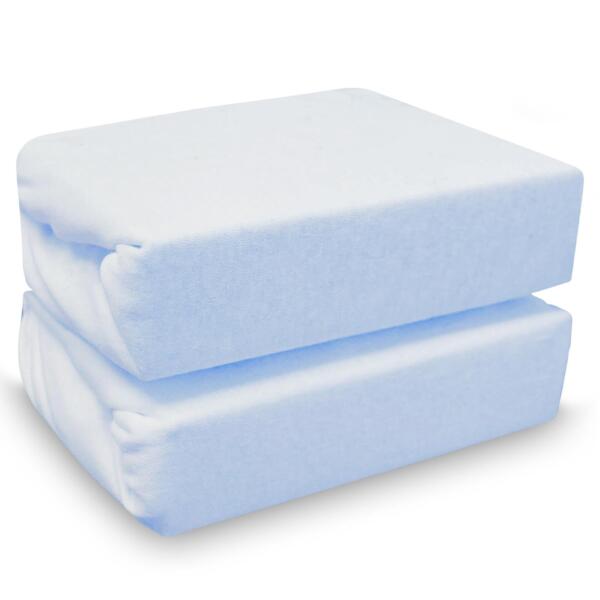 Cuddles Collection 2 Blue Bedside Crib Sheets