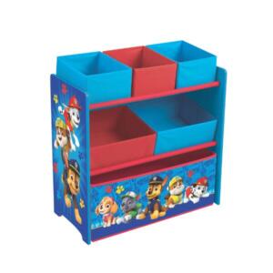 Paw Patrol Wooden Toy Organiser with 6 Storage Bins