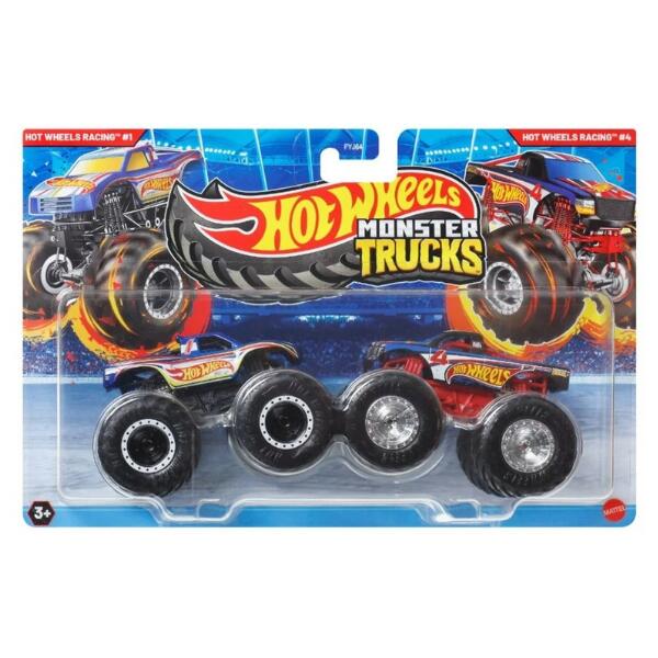 Hot Wheels Monster Trucks 1:64 2 Pack Racing #1 & Racing #4