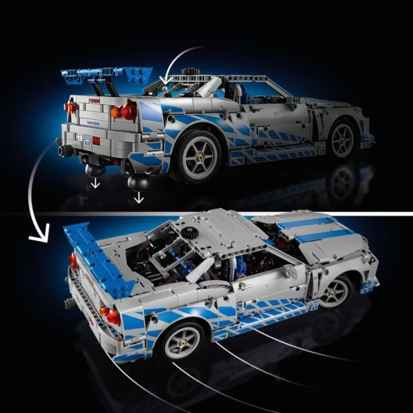 LEGO Technic 42210 2 Fast 2 Furious Nissan Skyline GT-R (R34) Car Set - Image 6