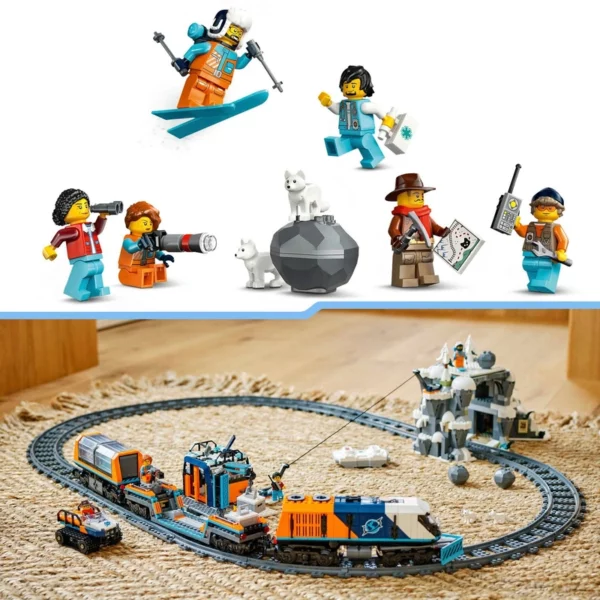 LEGO City 60470 Explorers' Arctic Polar Express Train Set - Image 6