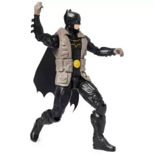 DC Comics Batman Action Figure with Brown Combat Jacket 30cm
