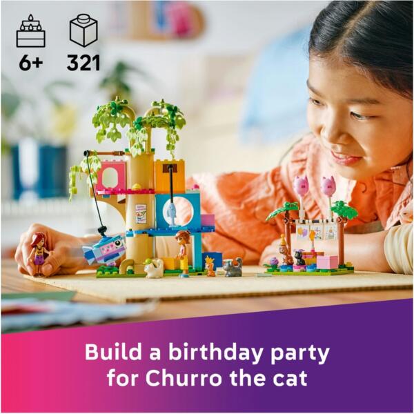 LEGO Friends 42666 Cat Birthday Party & Tree House Set - Image 6
