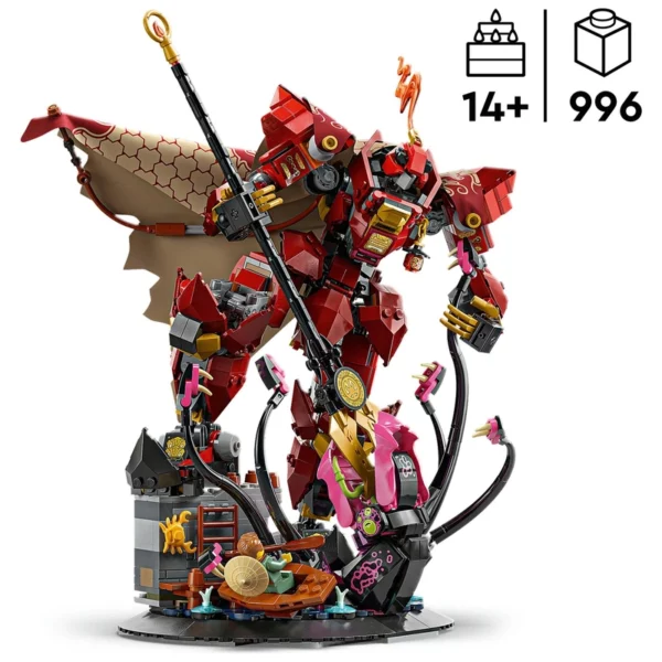 LEGO Ninjago 71846 The Fire Knight Mech Toy Building Set - Image 4