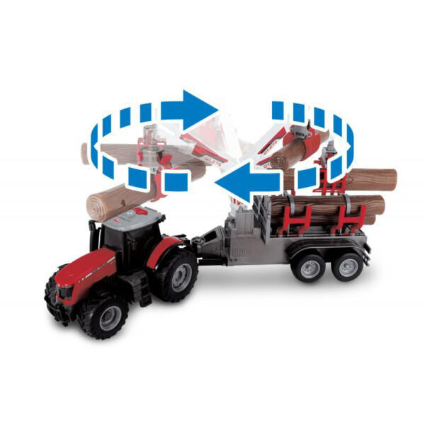 Massey Ferguson with Log Trailer - Image 5