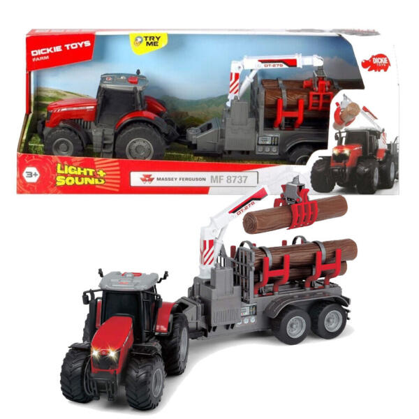 Massey Ferguson with Log Trailer