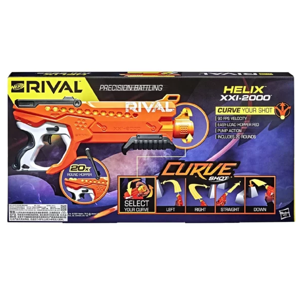NERF Rival Curve Shot Helix XXI-2000 Blaster - Image 6