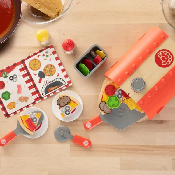 Pretendables Pizza Oven Set Pretend Play - Image 6