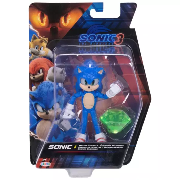 Sonic The Hedgehog 3 Sonic with Master Emerald 12cm Action Figure