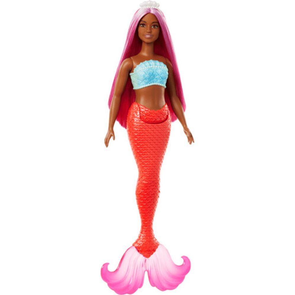 Barbie Mermaid - Pink Hair and Luminous Orange Tail