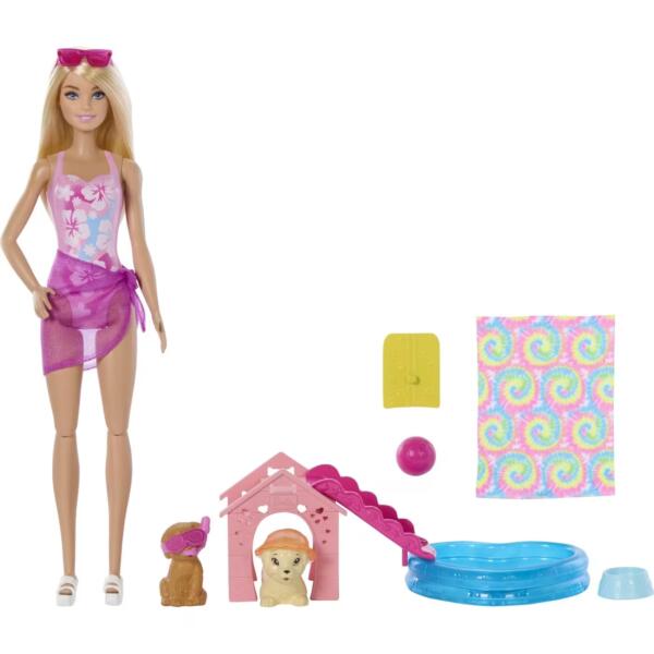 Barbie Puppy Pool with Doll - Image 5
