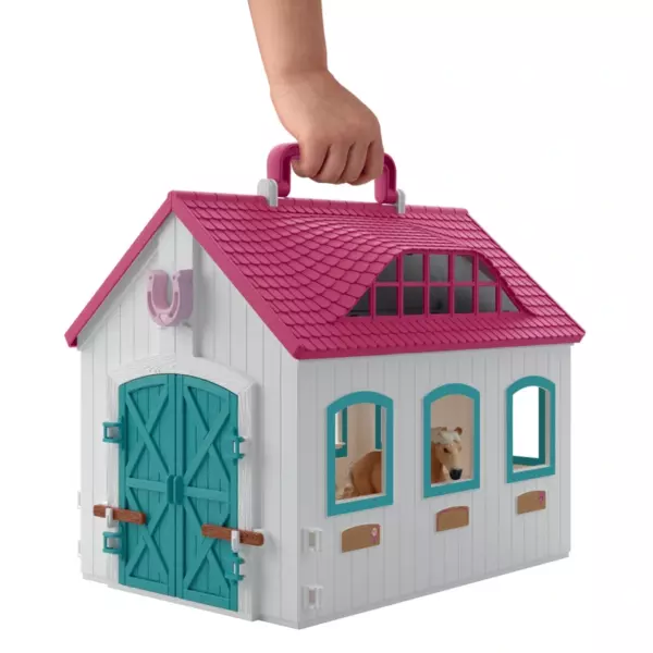 Schleich 42703 Horse Club Open Stable Little Horseshoe - Image 4