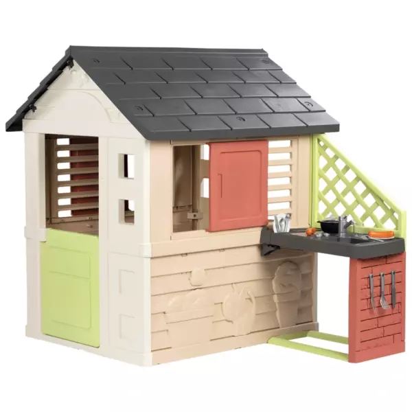 Smoby Nature Playhouse With Kitchen - Image 2