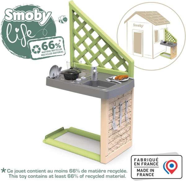 Smoby Summer Life Kitchen (Playhouse Accessory) - Image 2