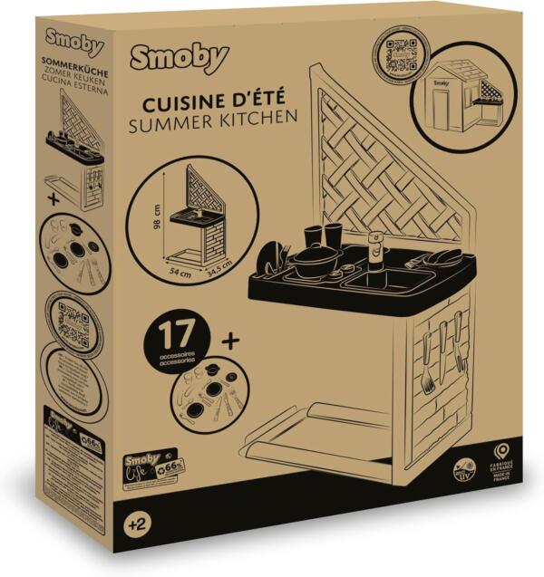 Smoby Summer Life Kitchen (Playhouse Accessory) - Image 6