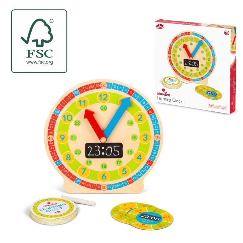 Wooden Learning Clock