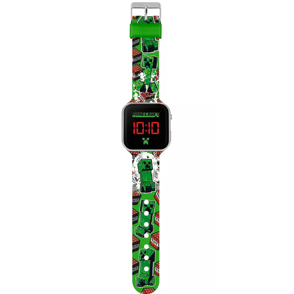 Minecraft Creeper TNT LED Silicone Strap Watch - Image 3