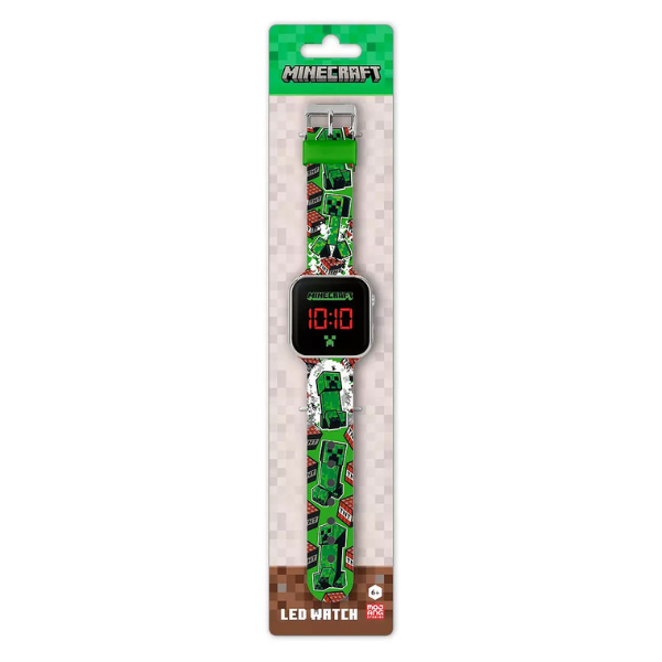 Minecraft Creeper TNT LED Silicone Strap Watch - Image 2