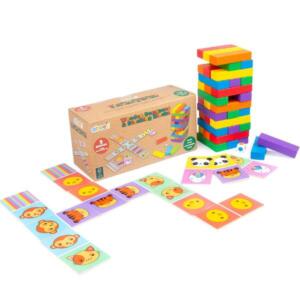 Wooden Dominoes & Stacking Blocks