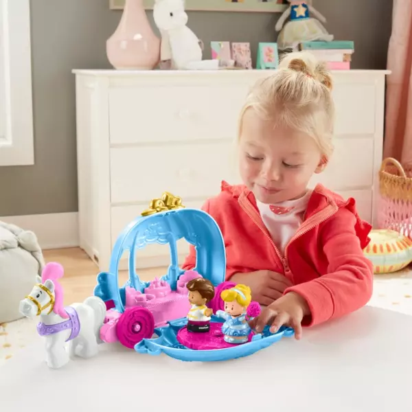 Fisher-Price Little People Disney Princess Playset Cinderella's Dancing Carriage - Image 2
