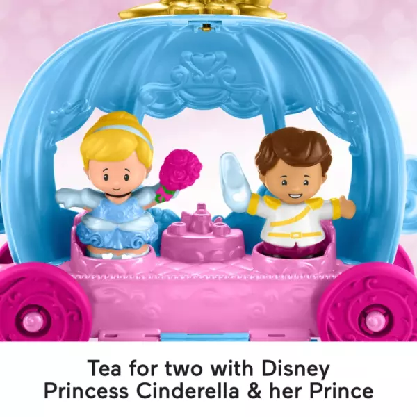 Fisher-Price Little People Disney Princess Playset Cinderella's Dancing Carriage - Image 5