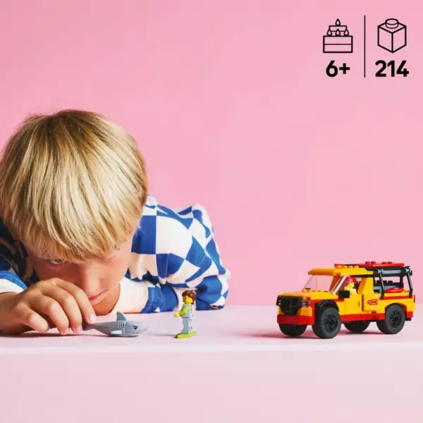 LEGO City 60453 Lifeguard Beach Rescue Truck Set - Image 7