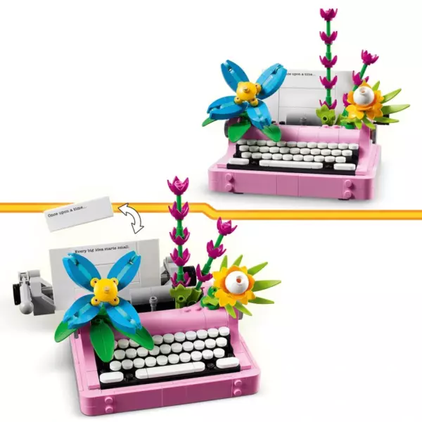 LEGO Creator 31169 3-in-1 Typewriter with Flowers Set - Image 4
