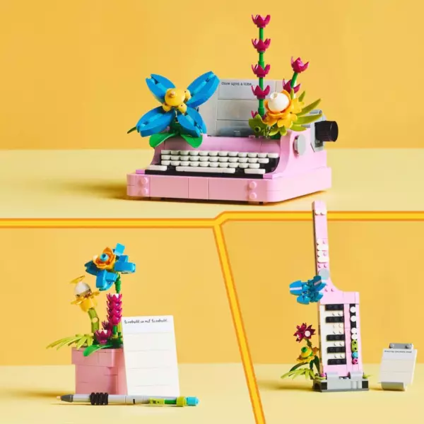 LEGO Creator 31169 3-in-1 Typewriter with Flowers Set - Image 5
