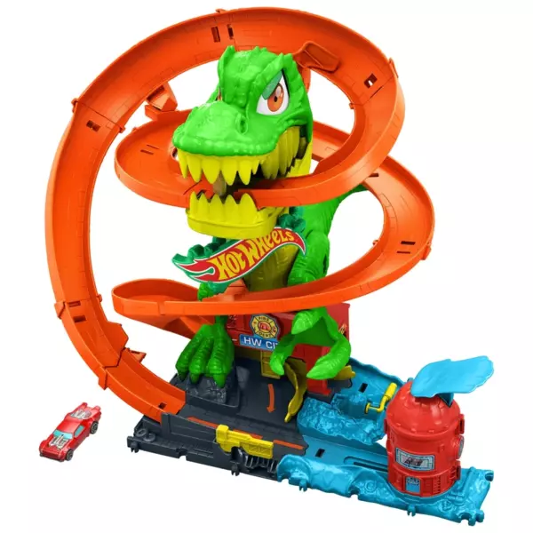Hot Wheels City T-Rex Blaze Battle Playset