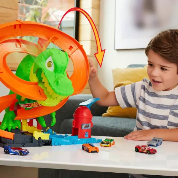 Hot Wheels City T-Rex Blaze Battle Playset - Image 4
