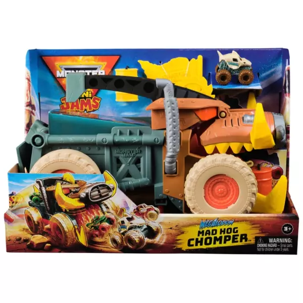 Monster Jam Mini Jams Playset Megalodon Mad Hog Chomper - Image 5