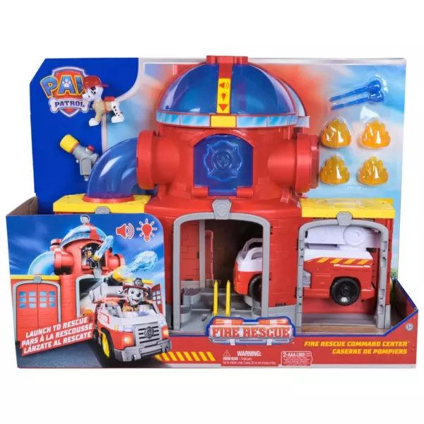 PAW Patrol Fire Rescue Command Centre with Marshall Figure