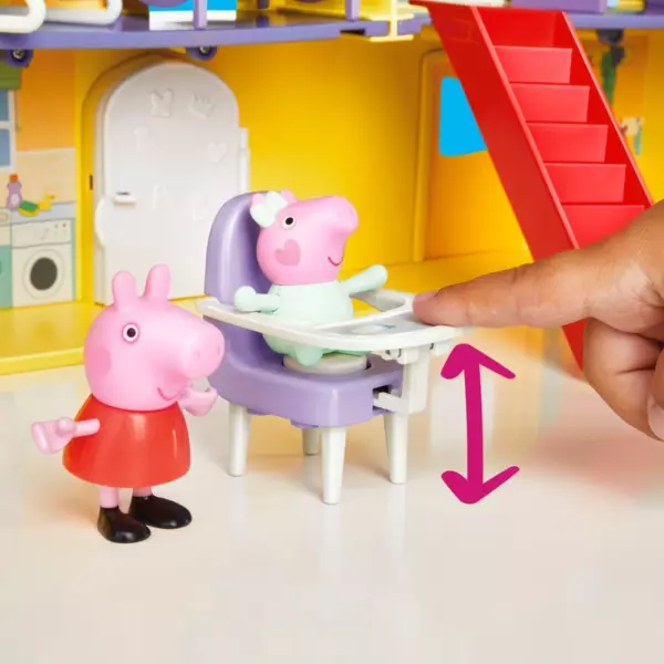 Peppa Pig's Big Family House Playset with Baby Evie Playset - Image 9
