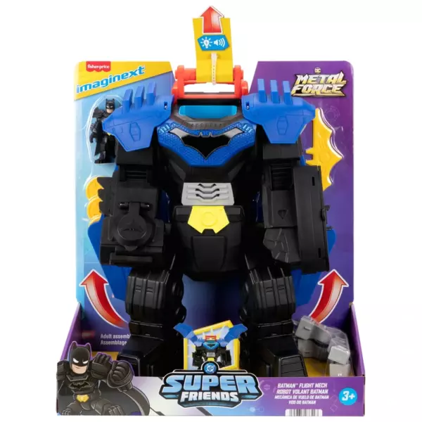 Imaginext DC Super Friends Metal Force Set Batman Flight Mech - Image 8