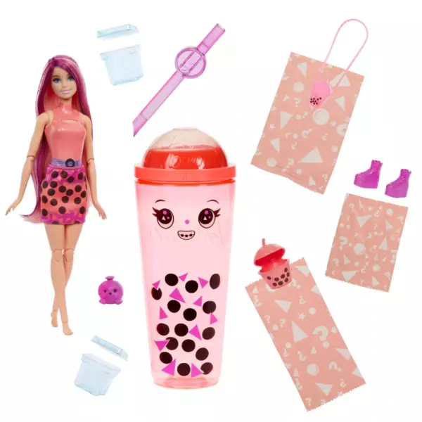 Barbie Pop Reveal Bubble Tea Mango Mochi Doll - Image 2