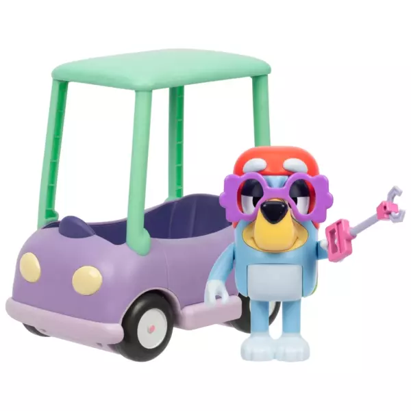 Bluey Chat Mates Figure & Vehicle Grannies Car with Janet