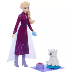 Disney Frozen Fashion Doll Elsa & Baby Bear Set