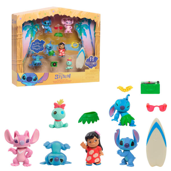 Disney Stitch 6 Pack of Collectibles Figures