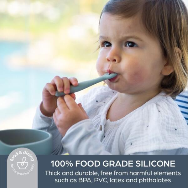 Dreambaby Scoop, Mash and Twist Silicone Utensil Set - Image 6