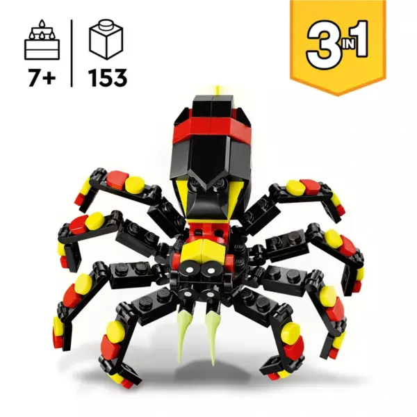LEGO Creator 31159 3-in-1 Wild Animals Surprising Spider Set - Image 2