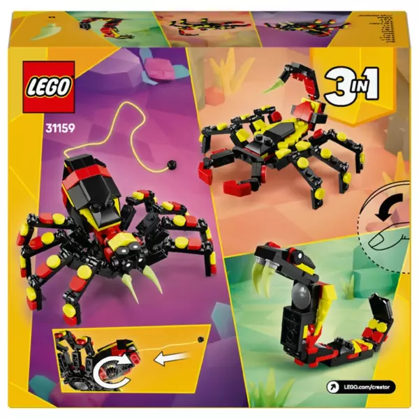 LEGO Creator 31159 3-in-1 Wild Animals Surprising Spider Set - Image 10