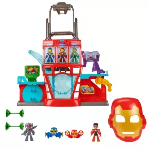 Marvel Iron Man and His Awesome Friends Playset Iron Quarters