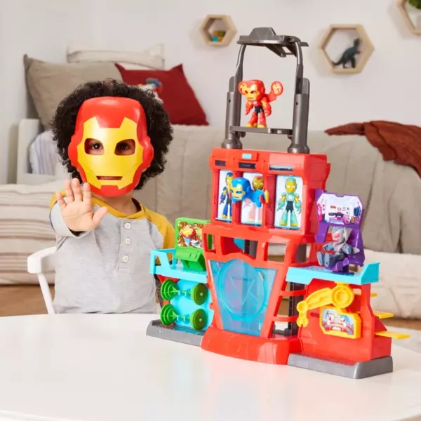 Marvel Iron Man and His Awesome Friends Playset Iron Quarters - Image 3