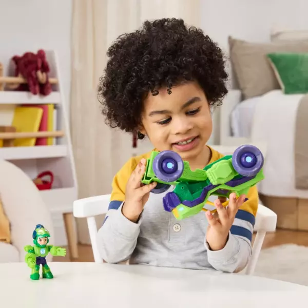Marvel Iron Man and his Awesome Friends Figure & Vehicle 2-In-1 Mech Suit Iron Hulk Pack - Image 5