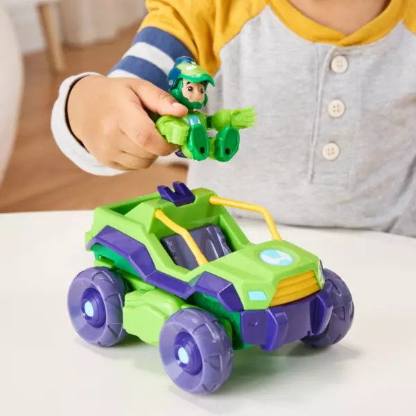 Marvel Iron Man and his Awesome Friends Figure & Vehicle 2-In-1 Mech Suit Iron Hulk Pack - Image 6